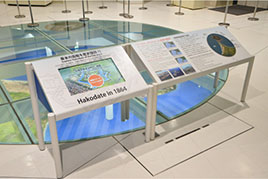 Underfloor exhibition explanation machine