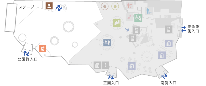 アトリウムフロアマップ