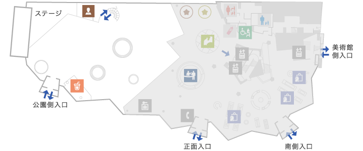 アトリウムフロアマップ