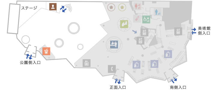 アトリウムフロアマップ