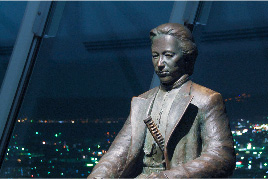 Bronze statue of Toshizo Hijikata