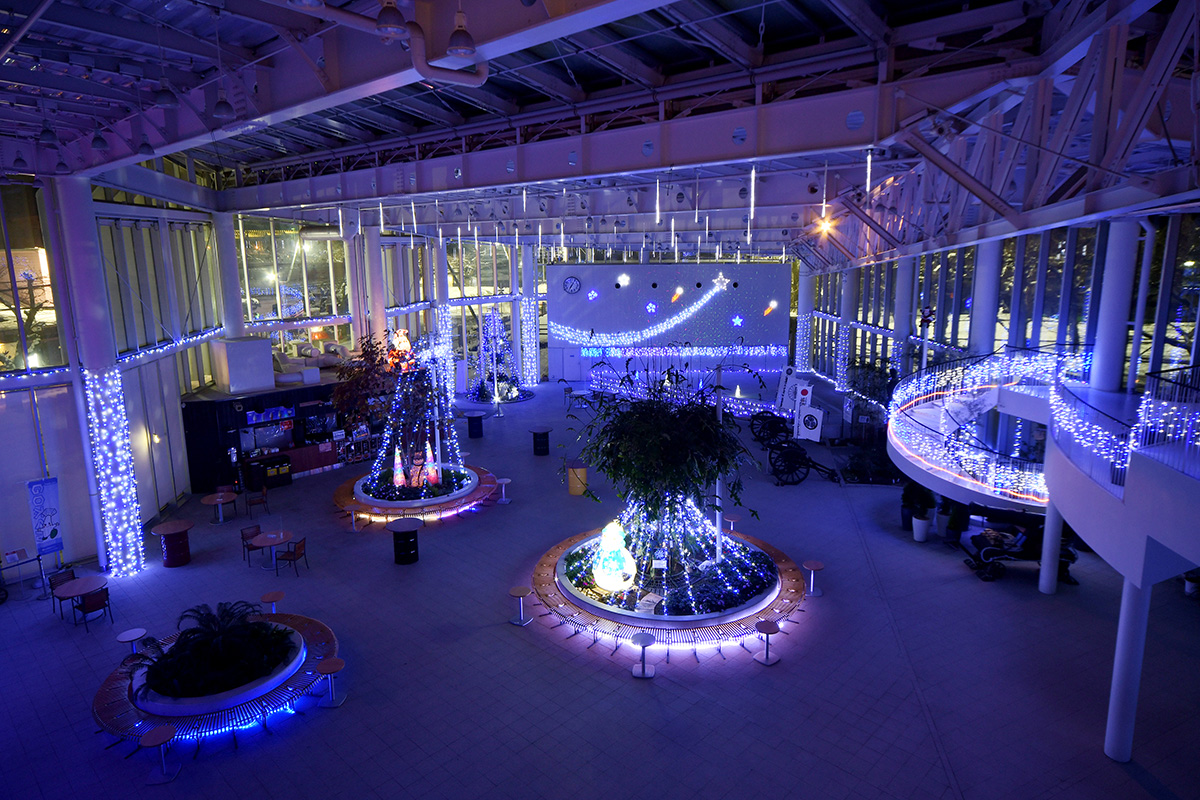 Goryukaku Tower Atrium is also decorated with illumination lights✨️